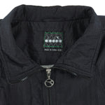 Diadora - Black & White Taped-Logo Jacket 1990s X-Large Vintage Retro