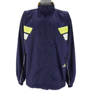 Adidas - Blue Embroidered Windbreaker 1990s Large Vintage Retro