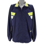 Adidas - Blue Embroidered Windbreaker 1990s Large Vintage Retro