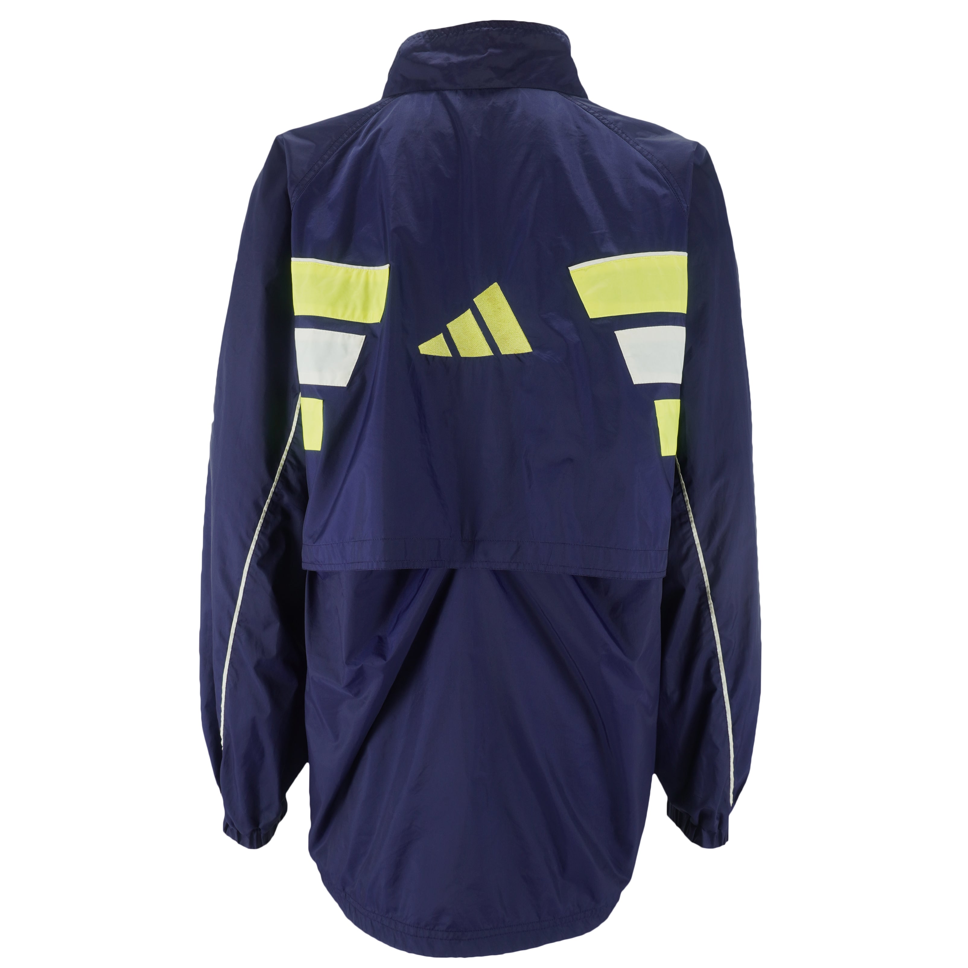 Adidas - Blue Embroidered Windbreaker 1990s Large Vintage Retro