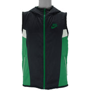 Nike - Black & Green Embroidered Vest 2000s Medium Vintage Retro
