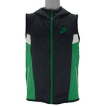 Nike - Black & Green Embroidered Vest 2000s Medium Vintage Retro