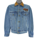 NFL (Pro Elite) - San Francisco 49ers Denim Jacket 1990s Medium Vintage Retro Football 