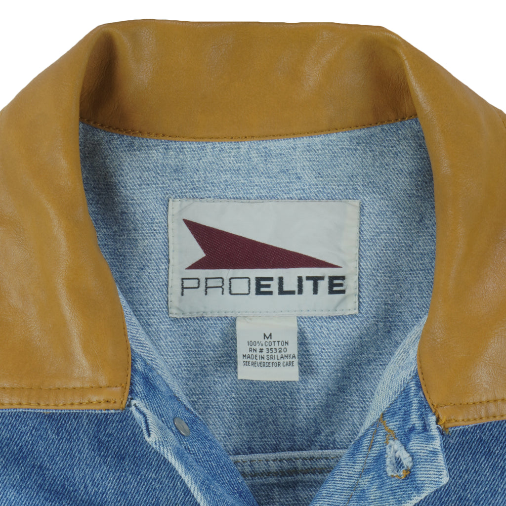 NFL (Pro Elite) - San Francisco 49ers Denim Jacket 1990s Medium Vintage Retro Football 