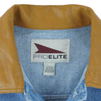 NFL (Pro Elite) - Oakland Riders Denim Jacket 1990s Large Vintage Retro Football