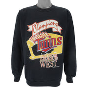 MLB (Velva Sheen) - Minnesota Twins World Champions Sweatshirt 1991 Large