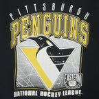 NHL (Chalk Line) - Pittsburgh Penguins Crew Neck Sweatshirt 1990s Medium Vintage Retro Hockey