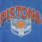 NBA (Logo 7) - Detroit Pistons Spell-Out Tank Top 1990s X-Large Vintage Retro Basketball