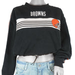 Reworked (NFL) - Cleveland Browns Cropped Sweatshirt Womens