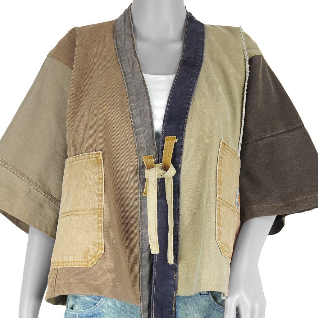 Reworked (Carhartt) - Half Body Kimono-Style T-Shirt Jacket Womens Large