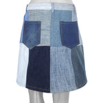 Reworked (Carhartt) - Womens Patched Mini Skirt Small Vintage Retro