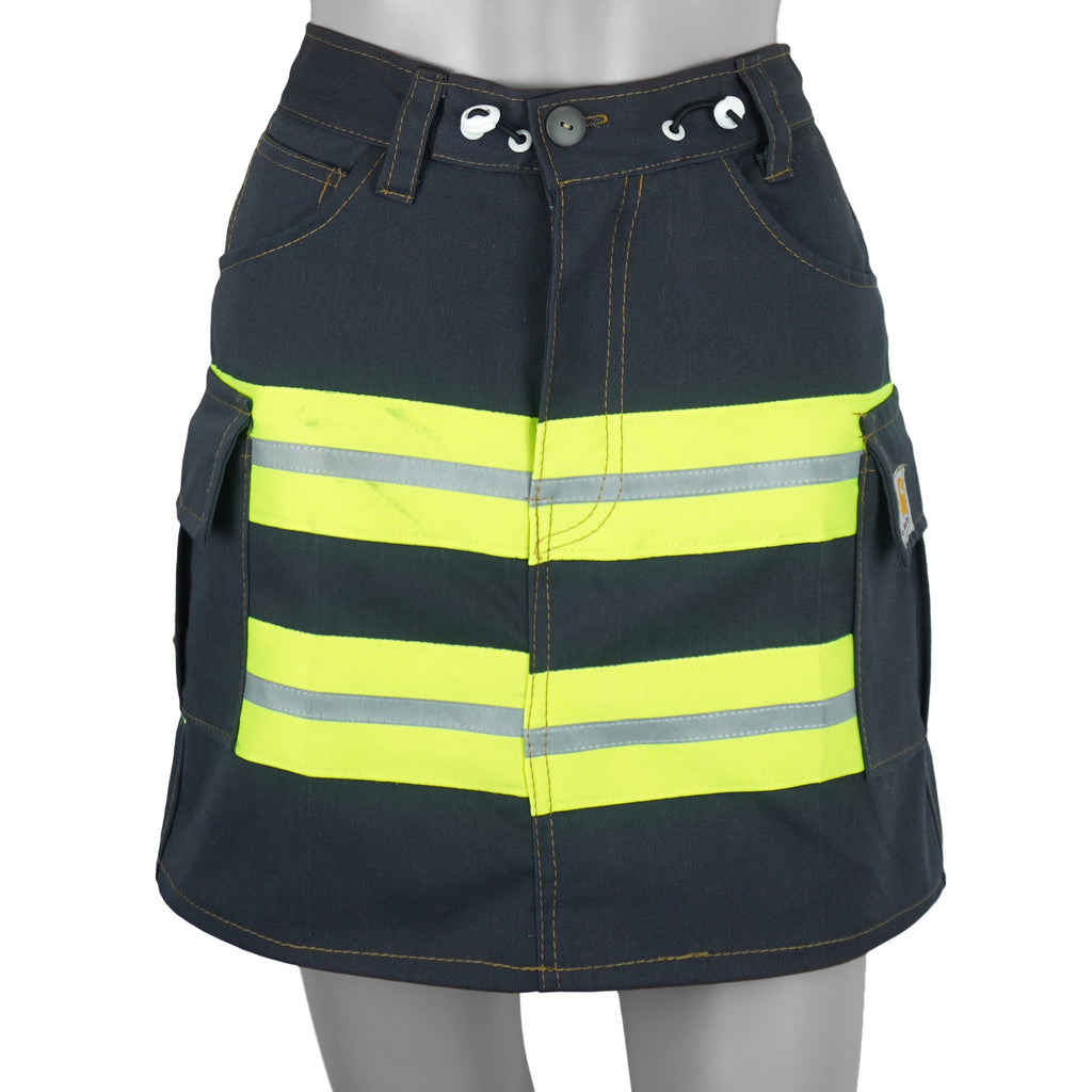 Reworked (Carhartt) - Safety Vest Reflective Mini Skirt Womens Small