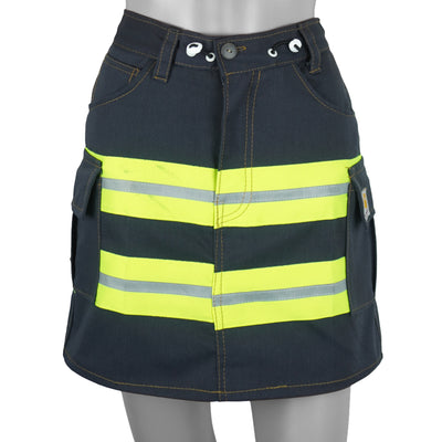Reworked (Carhartt) - Safety Vest Reflective Mini Skirt Womens Small