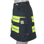 Reworked (Carhartt) - Safety Vest Reflective Mini Skirt Womens Small