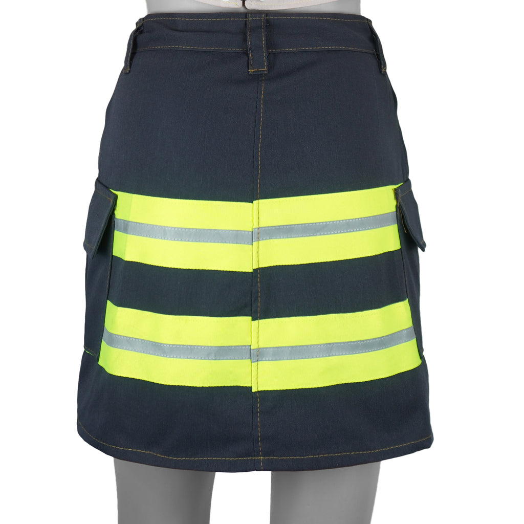 Reworked (Carhartt) - Safety Vest Reflective Mini Skirt Womens Small