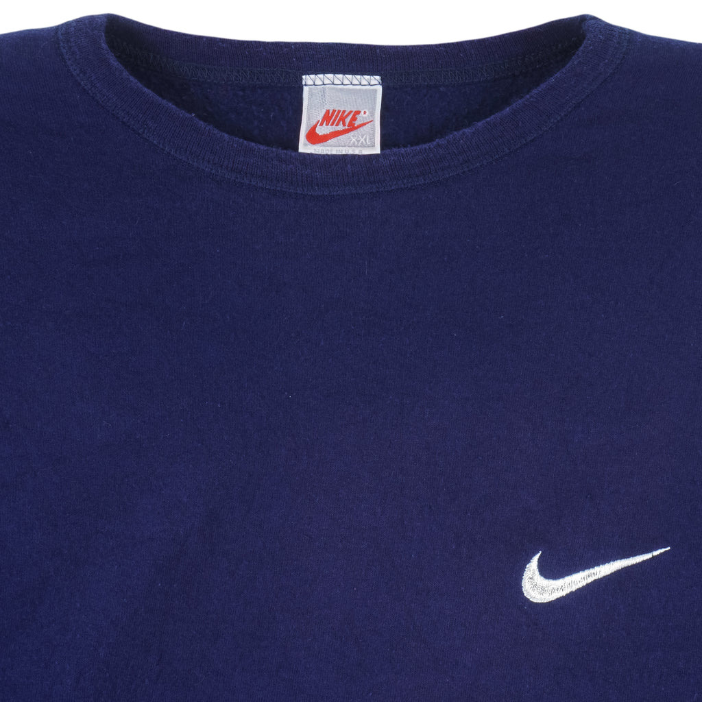 Reworked (Nike) - Classic Mini Swoosh Crew Neck Sweatshirt Large Vintage Retro