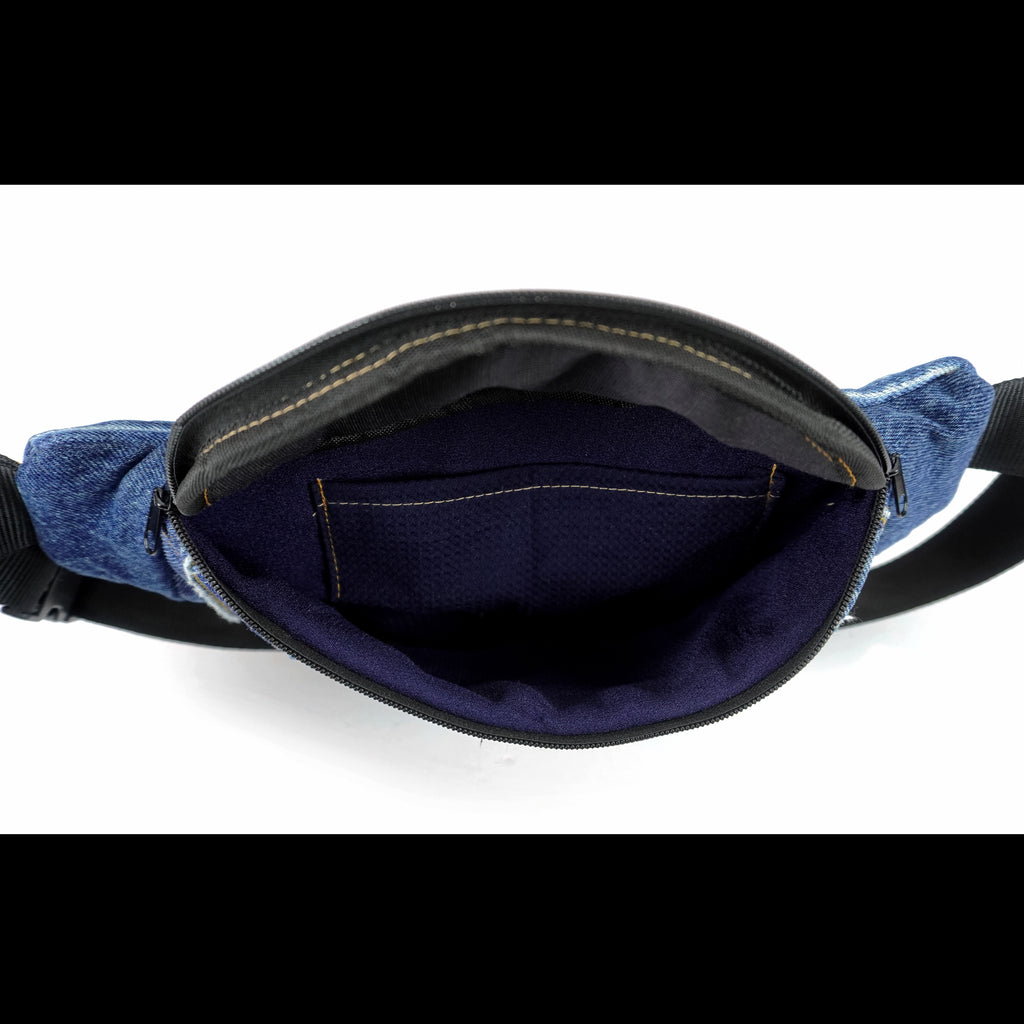 Reworked - Patched Denim Fanny Pack Bag