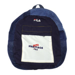 Reworked (Fila) - Turtle Shell Denim X Heritage Windbreaker Backpack Bag
