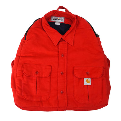 Reworked (Carhartt) - Red Shirt Backpack Bag