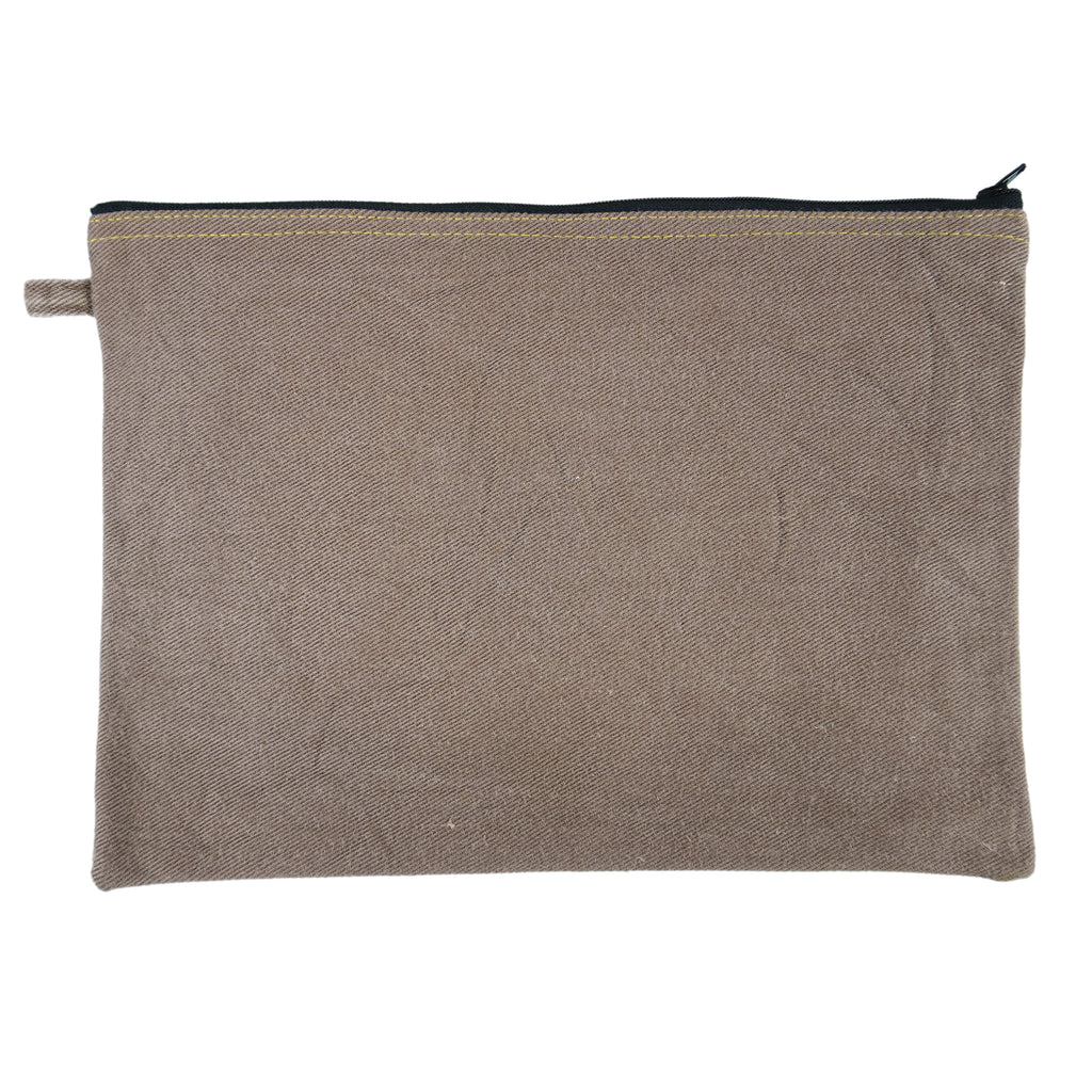 Reworked - Rectangle Light Purple Denim Purse Medium