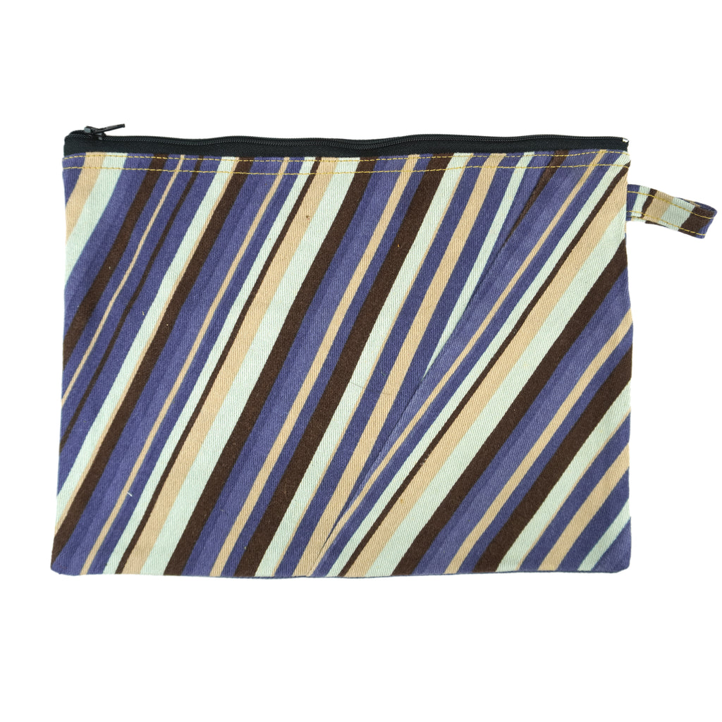 Reworked - Striped Denim Purse Medium