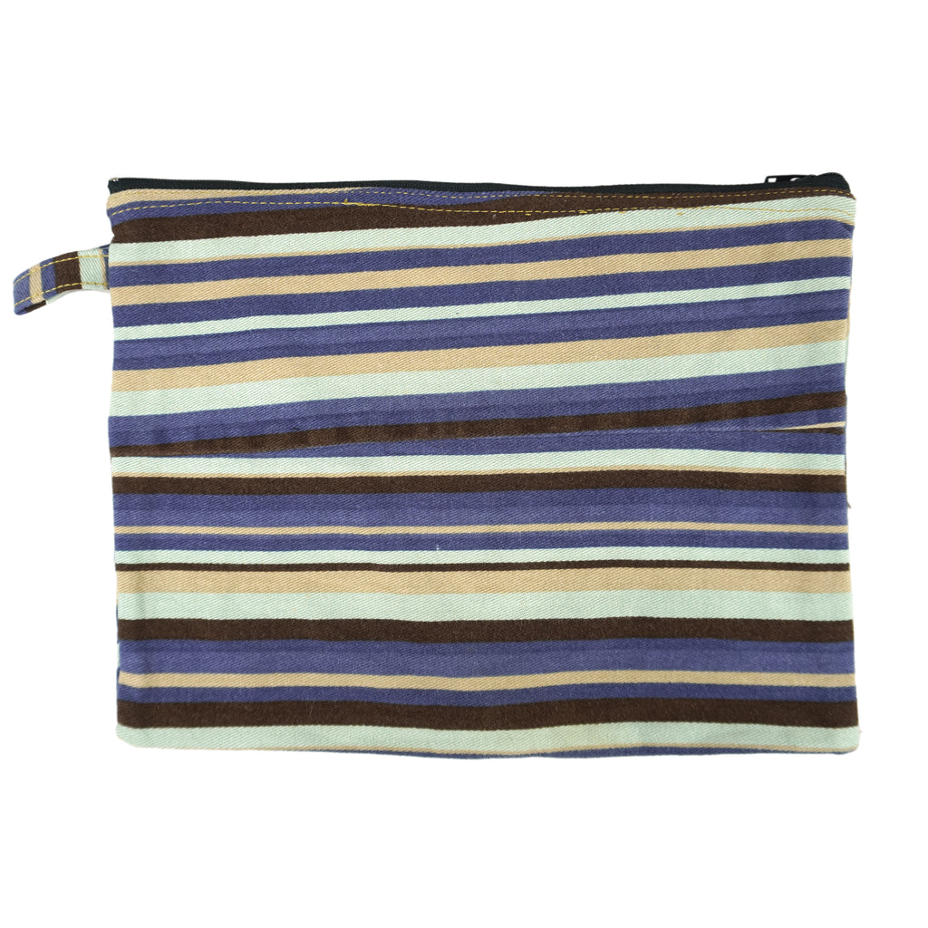 Reworked - Striped Denim Purse Medium