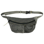 Reworked - Black Denim Fanny Pack Bag