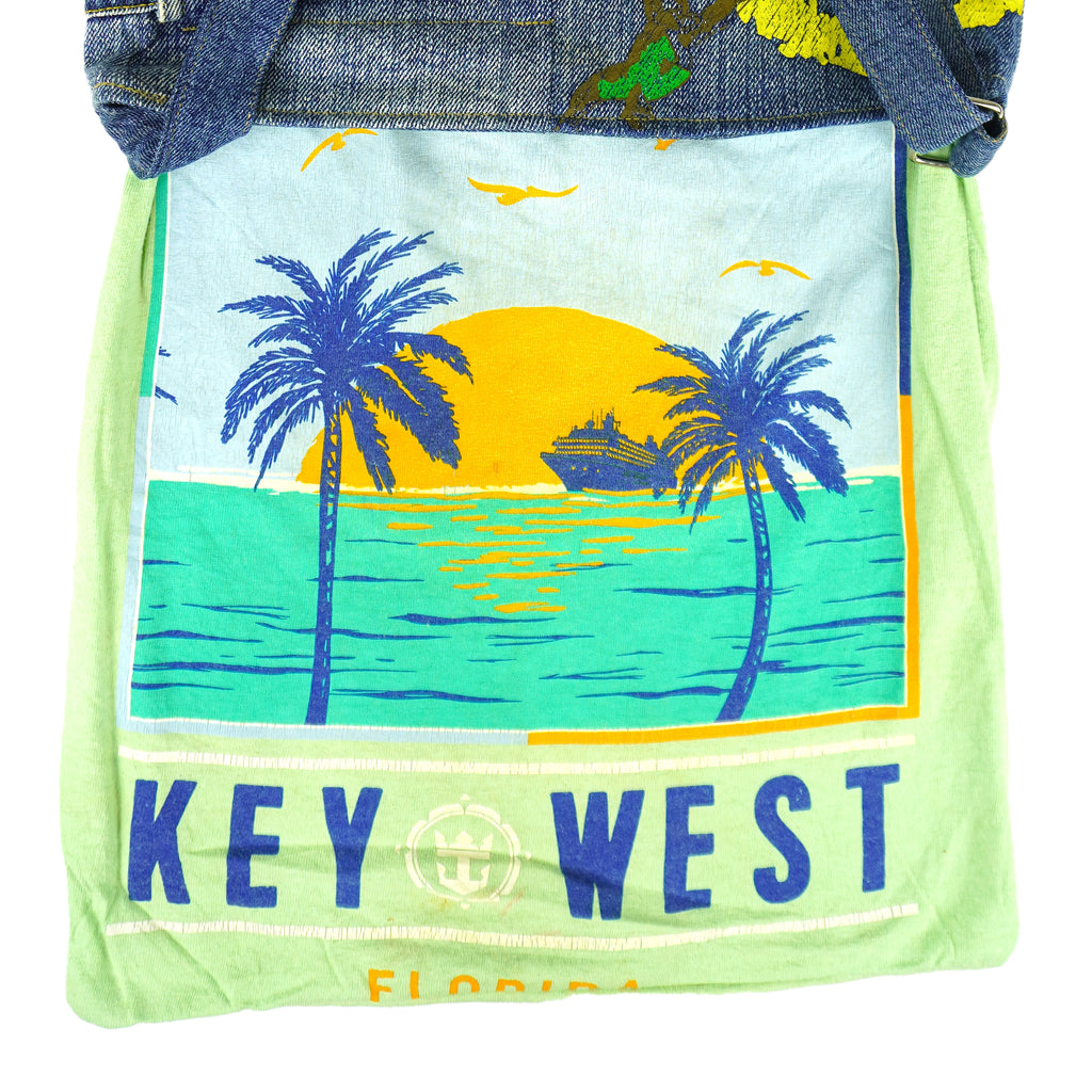 Reworked - Key West Denim Tote Shopping Bag