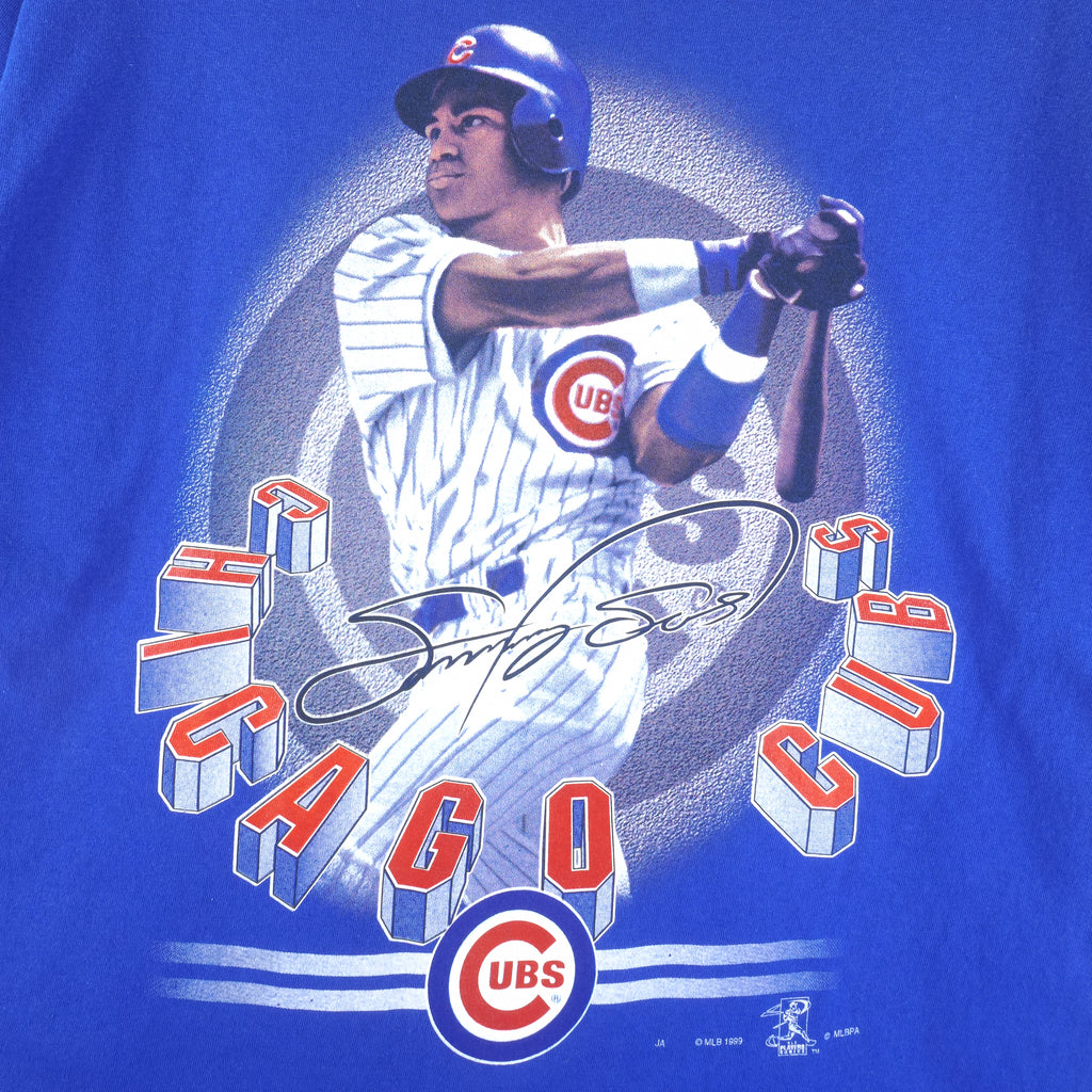 MLB (Sport Attack) - Chicago Cubs Sammy Sosa T-Shirt 1999 X-Large Vintage Retro Baseball