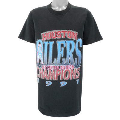 NFL (Fruit Of The Loom) - Houston Oilers Division Champs T-Shirt 1991 Large