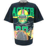 NFL (Caribe) - Green Bay Packers Single Stitch T-Shirt 1989 Large Vintage Retro Football