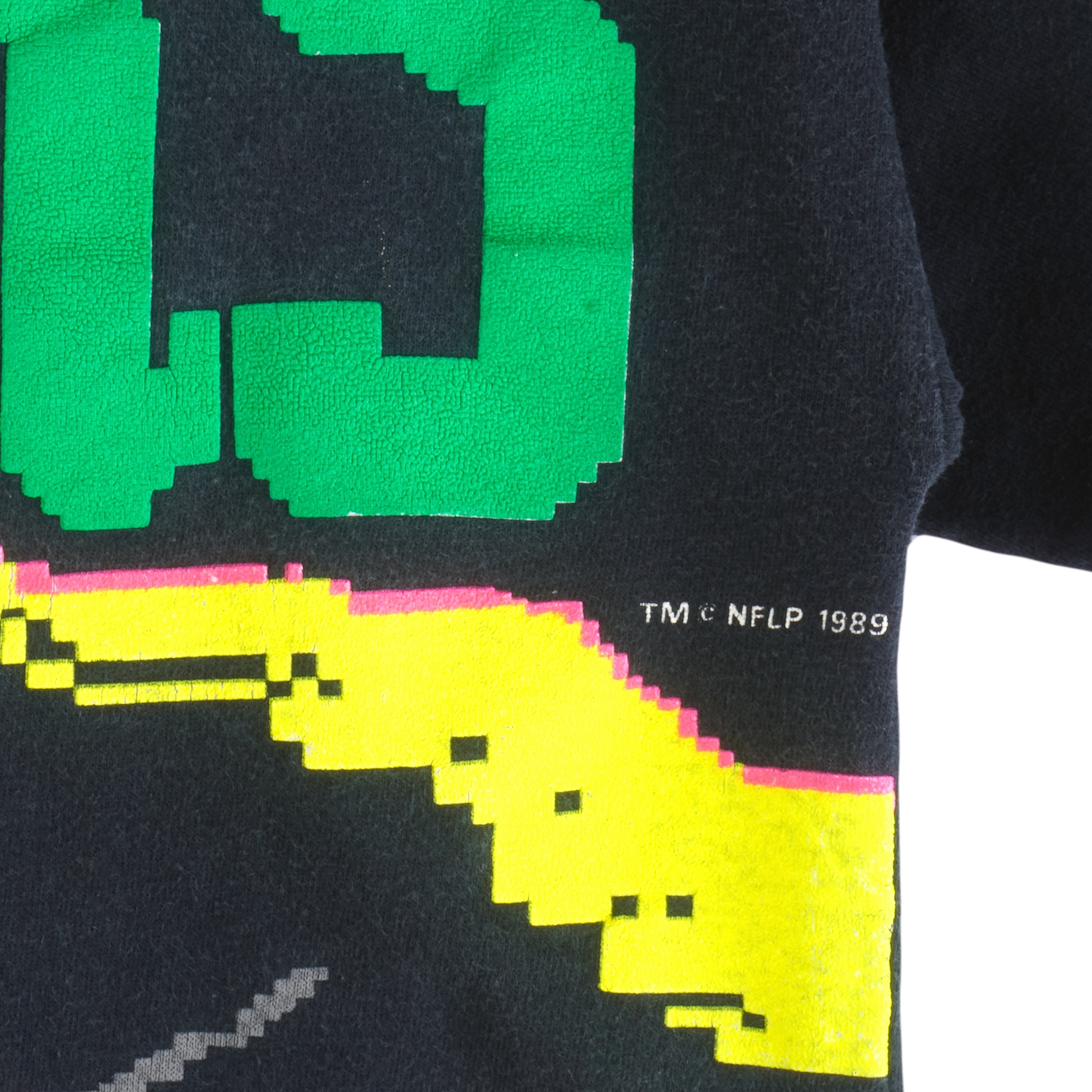 NFL (Caribe) - Green Bay Packers Single Stitch T-Shirt 1989 Large Vintage Retro Football