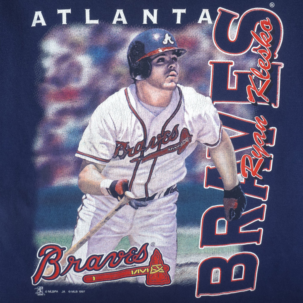 MLB - Atlanta Braves Ryan Klesko T-Shirt 1997 X-Large Vintage Retro Baseball