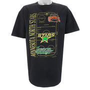 NHL (Nutmeg) - Minnesota North Stars Single Stitch T-Shirt 1990s X-Large Vintage Retro Hockey