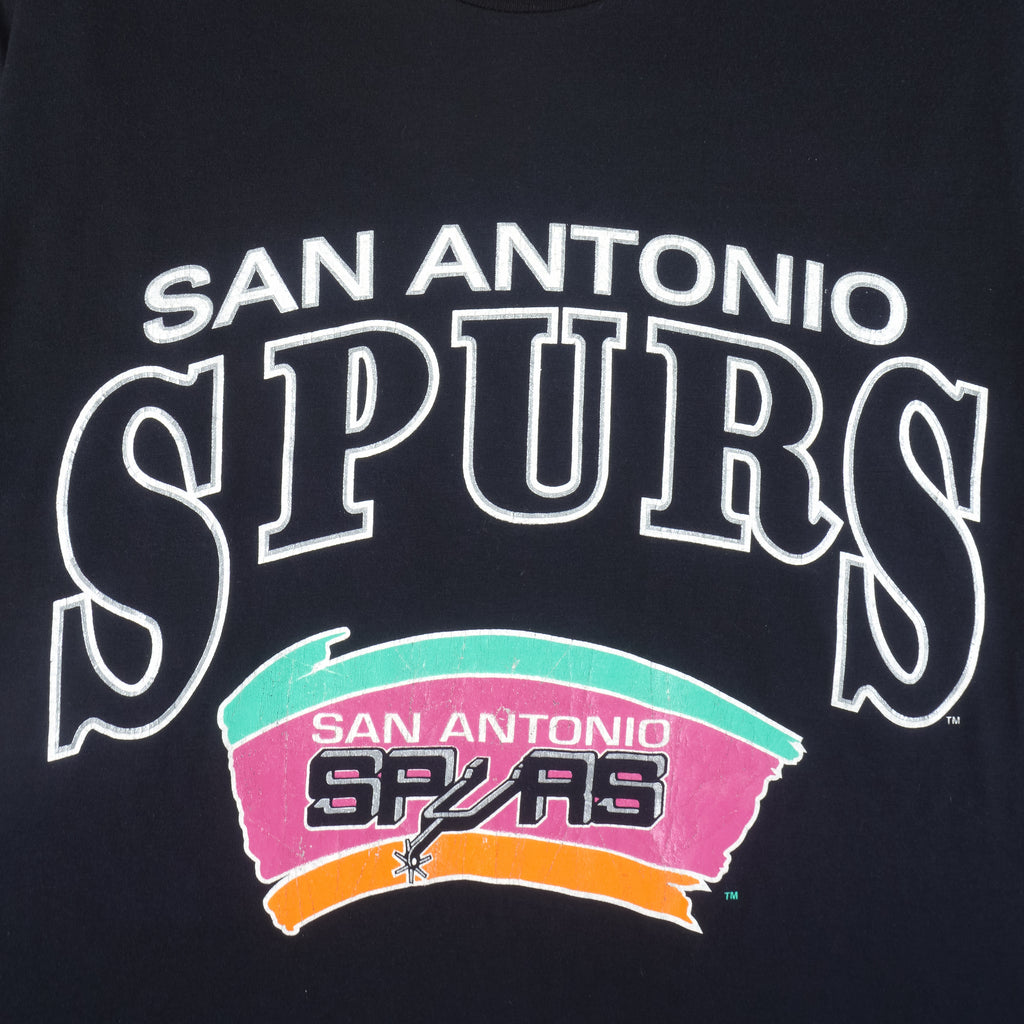 NBA (Artex) - San Antonio Spurs Single Stitch T-Shirt 1990s Medium Vintage Retro Basketball