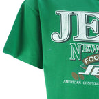 NFL - New York Jets Single Stitch T-Shirt 1980s Large Vintage Retro Football