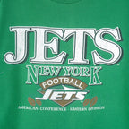 NFL - New York Jets Single Stitch T-Shirt 1980s Large Vintage Retro Football