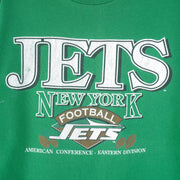 NFL - New York Jets Single Stitch T-Shirt 1980s Large Vintage Retro Football