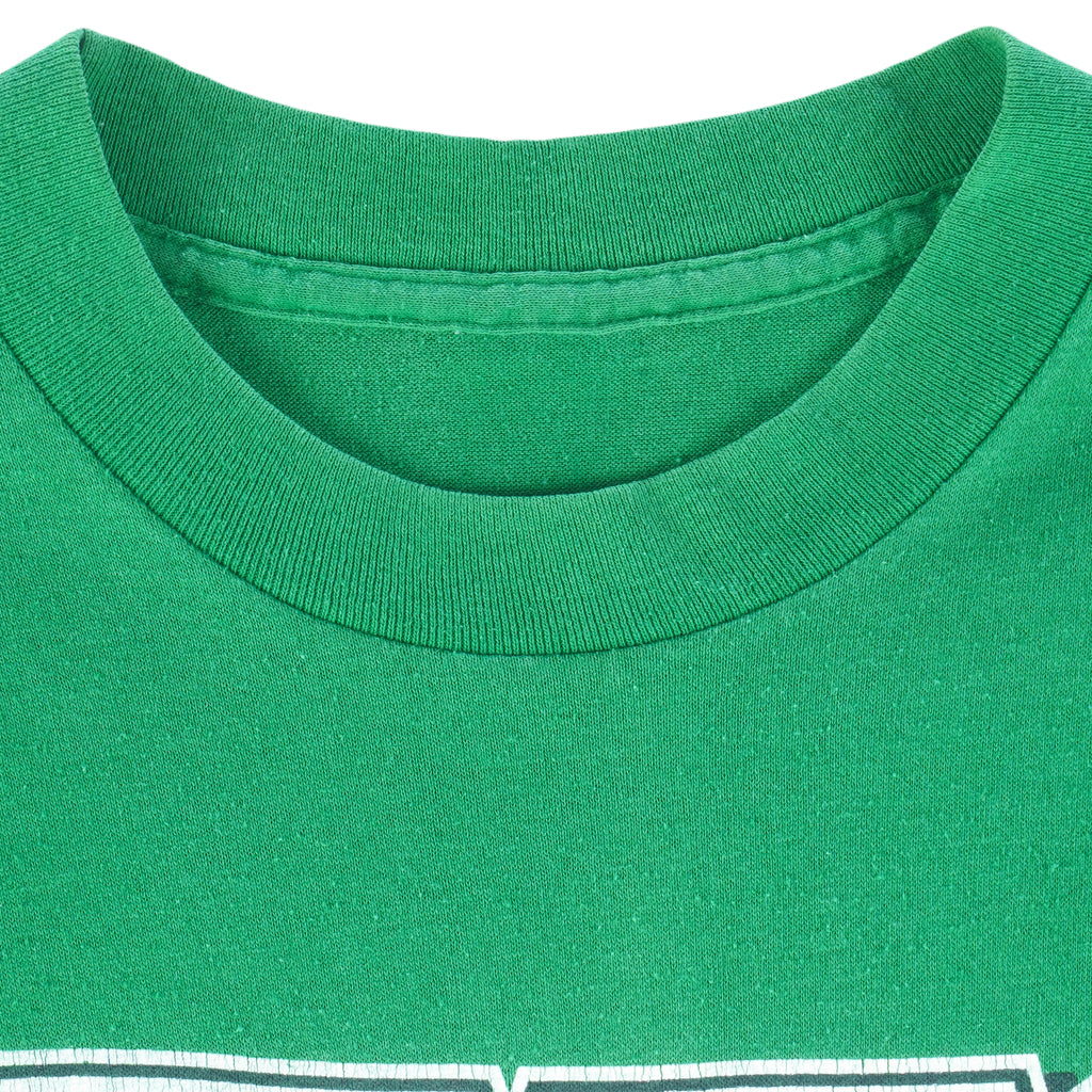 NFL - New York Jets Single Stitch T-Shirt 1980s Large Vintage Retro Football