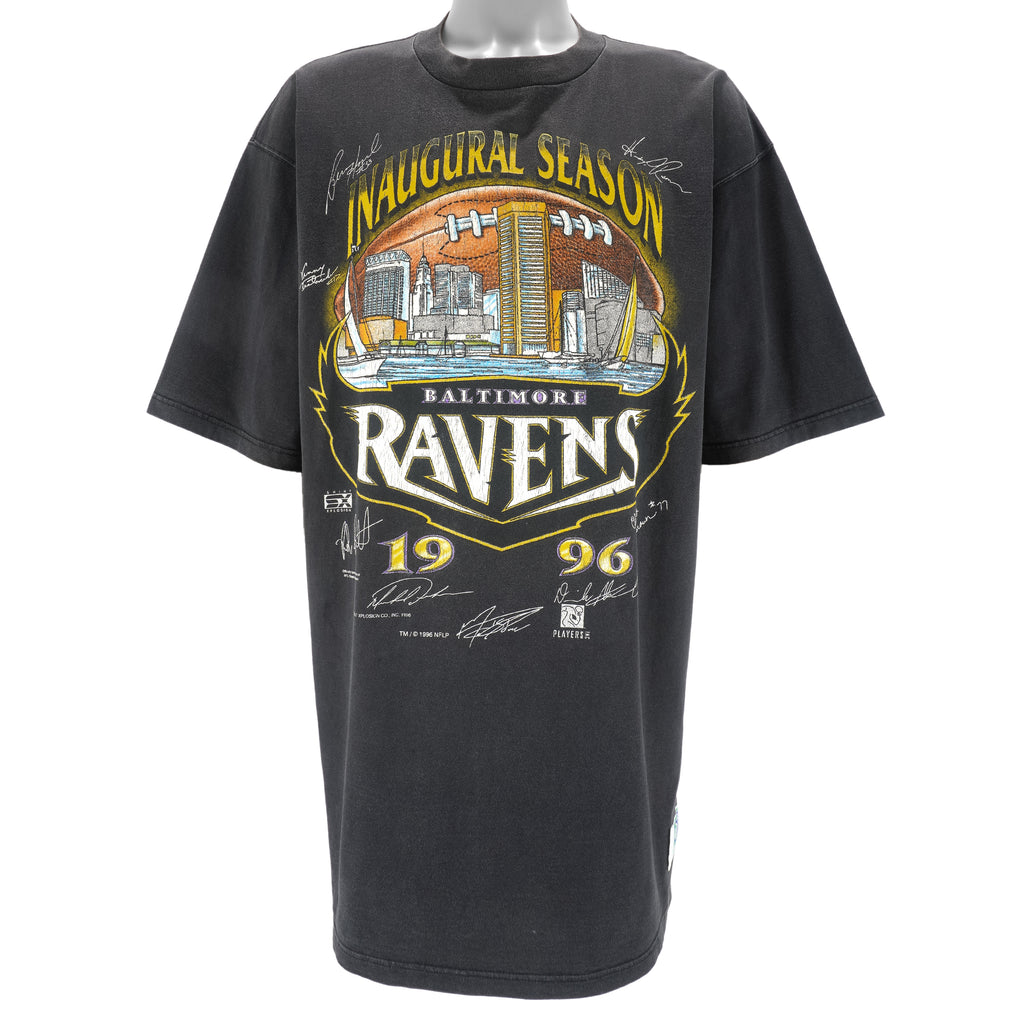 NFL (Shirt Xplosion) - Baltimore Ravens Inaugural Season T-Shirt 1996 XX-Large Vintage Retro Football