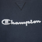 Champion - Black Crew Neck Sweatshirt 2000s Large Vintage Retro 