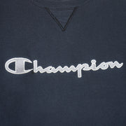 Champion - Black Crew Neck Sweatshirt 2000s Large Vintage Retro 