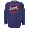 MLB (Fruit Of The Loom) - Atlanta Braves World Series Champs Sweatshirt 1995 Large Vintage Retro Baseball