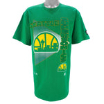 Starter - NBA Seattle SuperSonics Single Stitch T-Shirt 1990s Large Vintage Retro Basketball
