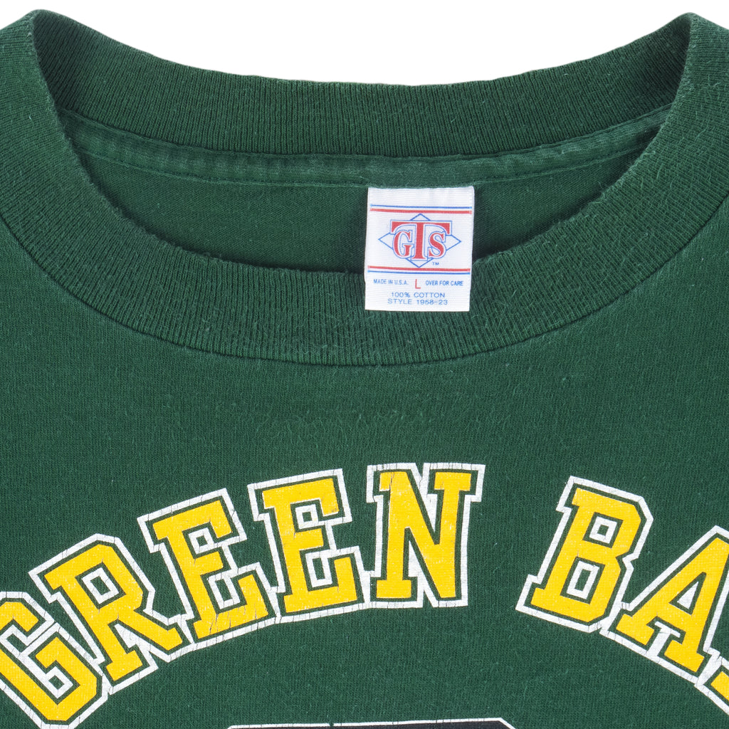 NFL (GTS) - Green Bay Packers Titletown USA Single Stitch T-Shirt 1994 Large Vintage Retro Football