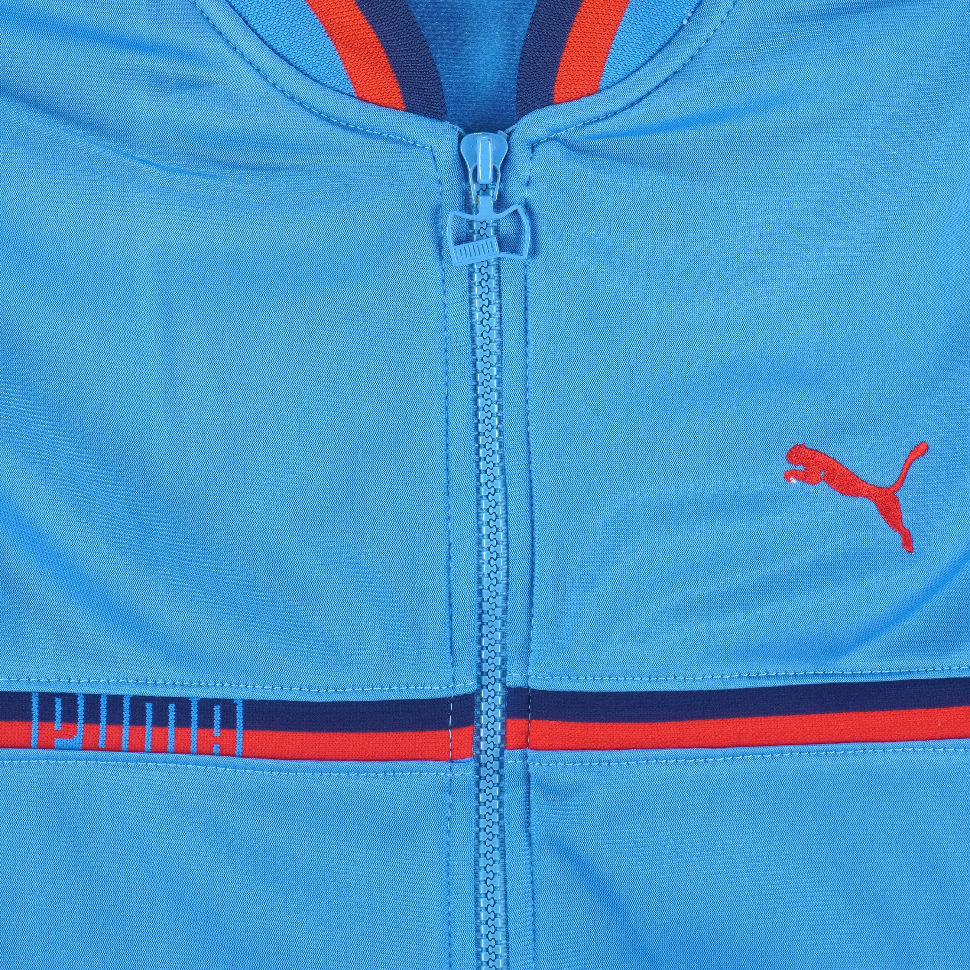 Puma - Blue Zip-Up Vest 1990s Small Vintage Retro