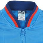 Puma - Blue Zip-Up Vest 1990s Small Vintage Retro
