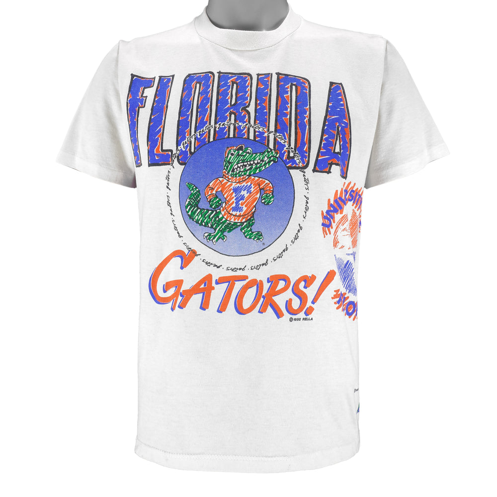 NCAA (Jerzees) - Florida Gators Single Stitch T-Shirt 1992 Medium Vintage Retro College