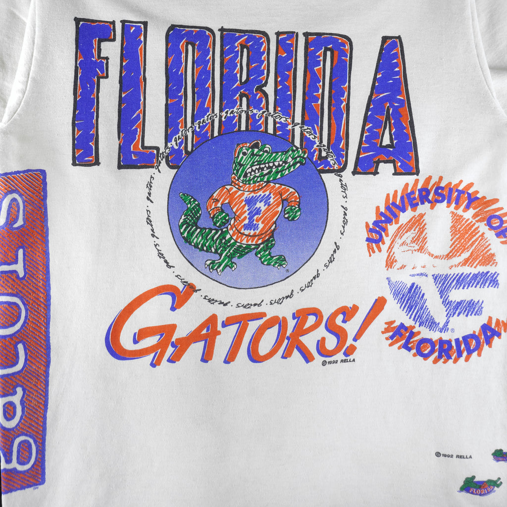 NCAA (Jerzees) - Florida Gators Single Stitch T-Shirt 1992 Medium Vintage Retro College