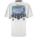 MLB (Sport Attack) - Milwaukee Brewers Single Stitch T-Shirt 1994 Large Vintage Retro Baseball